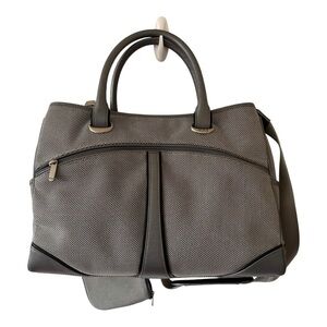 Tumi Earl Gray Nylon Expandable Laptop Briefcase Crossbody